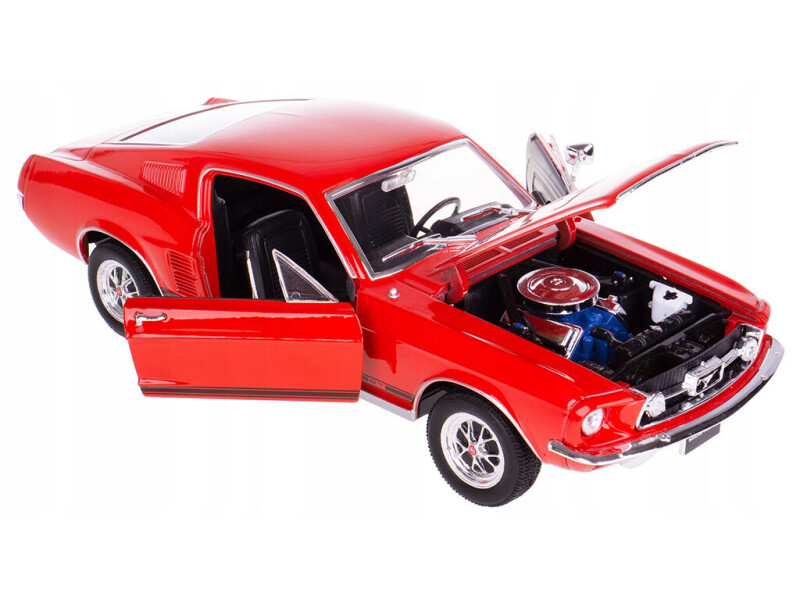 Welly Ford Mustang GT (1967) 1:24 červený